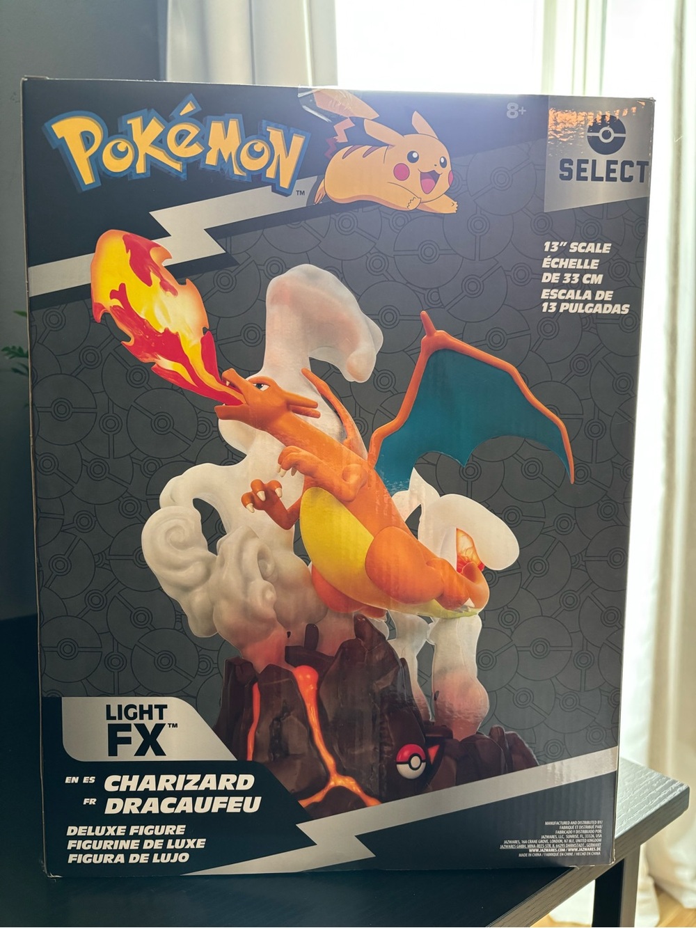 Pokemon Select Charizard Deluxe Figure - Orange/Blue/Yellow NIB
